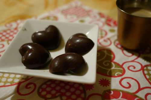 petits coeurs chocolat praline - votre dieteticienne - valerie coureau